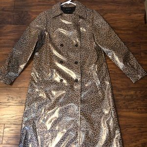Full length NWOT Cheetah rain coat
